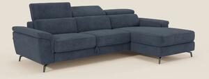 Estro Divano estraibile con chaise-longue e poggiatesta reclinabili in