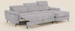 Estro Divano estraibile con chaise-longue e poggiatesta reclinabili in