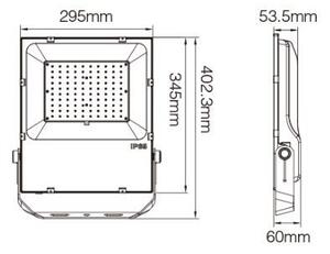 Faro LED 100W RGB+CCT IP65 Dimmerabile - RF 24 GHz Colore RGB+CCT