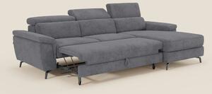 Estro Divano estraibile con chaise-longue e poggiatesta reclinabili in