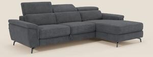 Estro Divano estraibile con chaise-longue e poggiatesta reclinabili in