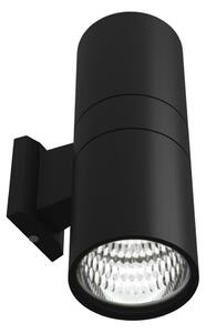 Applique Cilindrica Bidirezionale XL IP54 Con 2 basi E27 - Nera