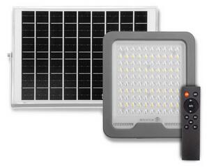 Faro LED Solare 100W IP66 Telecomando Incluso 1.500 lumen - SERIE PRO Colore Bianco Naturale 4.000K