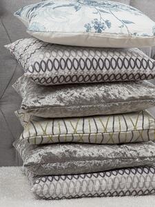 Set di 2 cuscini decorativi velluto grigio 45 x 45 cm tinta unita double face Glam Modern Beliani