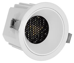 Faro da Incasso Bianco 12W Foro Ø75mm CCT 15°-55° con driver Philips Colore Bianco Variabile CCT