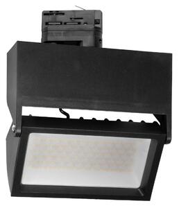 Faro LED 44W Rettangolare Trifase CRI92 CCT Nero con driver Philips Colore Bianco Variabile CCT