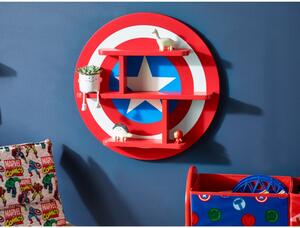 Libreria Mensola Sagomata Capitan America Avengers in legno