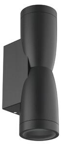 Applique Conica a Clessidra Bidirezionale IP65 GU10 - Nera