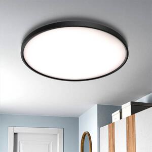 Plafoniera LED Rotonda 50W Slim CCT Bianco Variabile Ø600mm IP20 - Nera