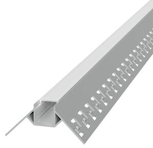 Profilo da Incasso per Cartongesso ad Angolo Esterno per strisce LED Variante Lunghezza 2 Metri
