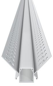 Profilo da incasso per Cartongesso ad angolo Interno per strisce LED Variante Lunghezza 2 Metri
