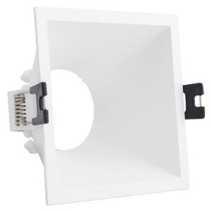 Faretto da Incasso Quadrato Bianco Foro 85x85mm per GU10