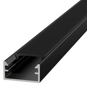 Profilo Mini 1m e 2m Alluminio Nero stretto solo 14mm per striscia LED Variante Lunghezza 1 Metro