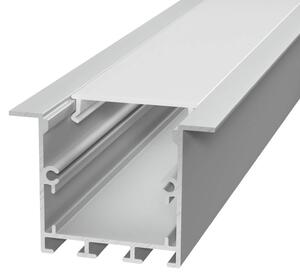 Profilo Incasso per Cartongesso Doppia Striscia LED 2m - Molle incluse Variante Lunghezza Profilo 2 metro