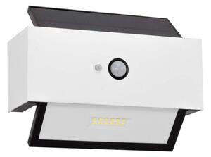 Applique LED Solare Bianca Rettangolare con Sensore di Movimento Colore Bianco Naturale 4.000K