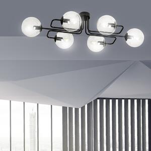 Lampadario da soffitto BRENDI 6 in acciaio e vetro 6xE14