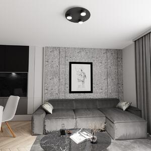 Lampada da soffitto in acciaio BOLX 3 nera 3xGX53