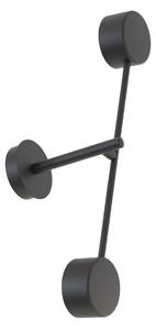 Lampada da parete in acciaio NATSU K2 nero 2xGX53