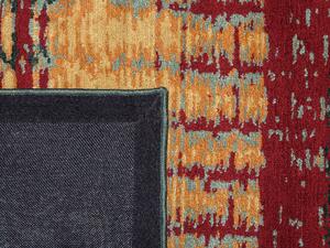 Tappeto in tessuto a pelo corto multicolore 140 x 200 cm stile moderno contemporaneo Beliani