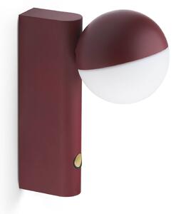 Northern Balancer mini applique LED rosso ciliegia