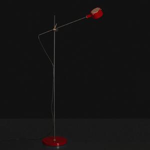 Oluce G.O. 352 piantana LED, rosso scarlatto
