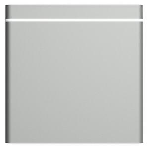Plafoniera da soffitto Quadrata GU10 IP54 in Alluminio - Grigia