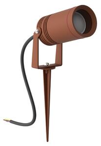Faretto con Picchetto e Supporto GU10 IP67 Alluminio e Vetro - Corten