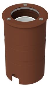 Faro Carrabile GU10 IP67 Orientabile INOX 304 Doppio Pressacavo - Corten