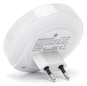 Aigostar - Lampada notturna LED da presa con porta USB LED/0,4W/230V