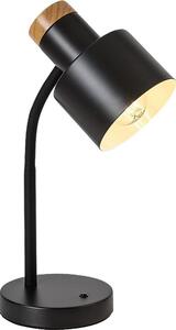 Rabalux 74096 - Lampada da tavolo PASTRO 1xE27/20W/230V nera