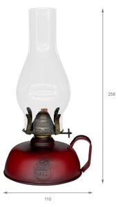 Brilagi - Lampada a petrolio MERLIN rossa