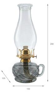 Brilagi - Lampada a petrolio MERLIN fumé/grigio