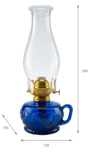 Brilagi - Lampada a petrolio MERLIN blu