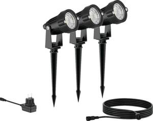 Faretto LED per esterni Philips Caper IP44 3x 1,5 W 180 lm 2700 K 24 V nero