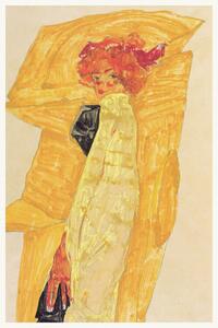 Riproduzione Gerti in Gold, Egon Schiele