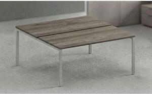 Postazione bench 2 posti EASYSPACE cm 120x164x72,5 rovere canadese