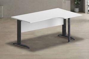 Workstation destra EASYSPACE cm 160x60/80/100x72 antracite/bianco