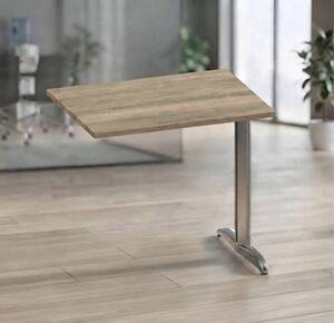 Allungo gamba ad "L" EASYSPACE cm 80x60x72 cromato/rovere canadese