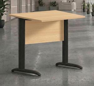 Scrivania gamba ad "L" EASYSPACE cm 80x80x72 antracite/faggio