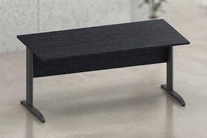 Scrivania gamba ad "L" EASYSPACE cm 120x80x72 antracite/nero venato