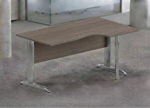 Workstation destra EASYSPACE cm 160x60/80/100x72 cromato/frassino tosc