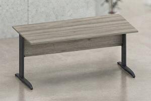 Scrivania gamba ad "L" EASYSPACE cm 120x80x72 antracite/rovere canades