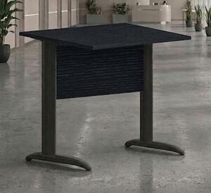 Scrivania gamba ad "L" EASYSPACE cm 80x80x72 antracite/nero venato