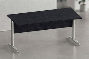 Scrivania gamba ad "L" EASYSPACE cm 120x80x72 cromato/nero venato