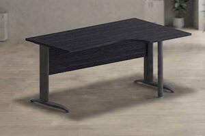 Workstation destra EASYSPACE cm 160x60/80/100x72 antracite/nero venato