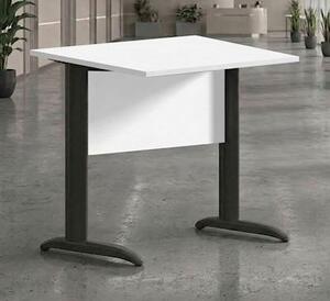 Scrivania gamba ad "L" EASYSPACE cm 80x80x72 antracite/bianco