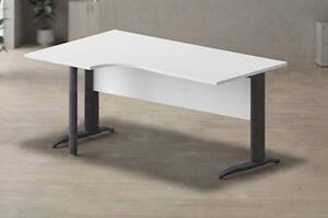 Workstation sinistra EASYSPACE cm 160x60/80/100x72 antracite/bianco