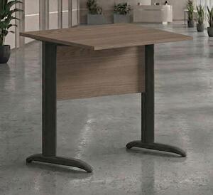 Scrivania gamba ad "L" EASYSPACE cm 80x80x72 antracite/frassino toscan