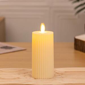 Candela Led bianca 15 cm effetto fiamma Bianco Caldo a batteria Wisdom