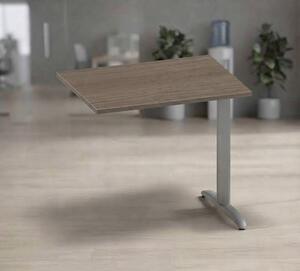 Allungo gamba ad "L" EASYSPACE cm 80x60x72 grigio alluminio/frassino t